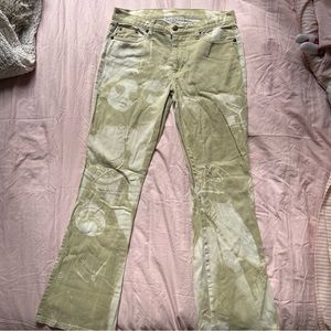 Vintage screen print flared jeans